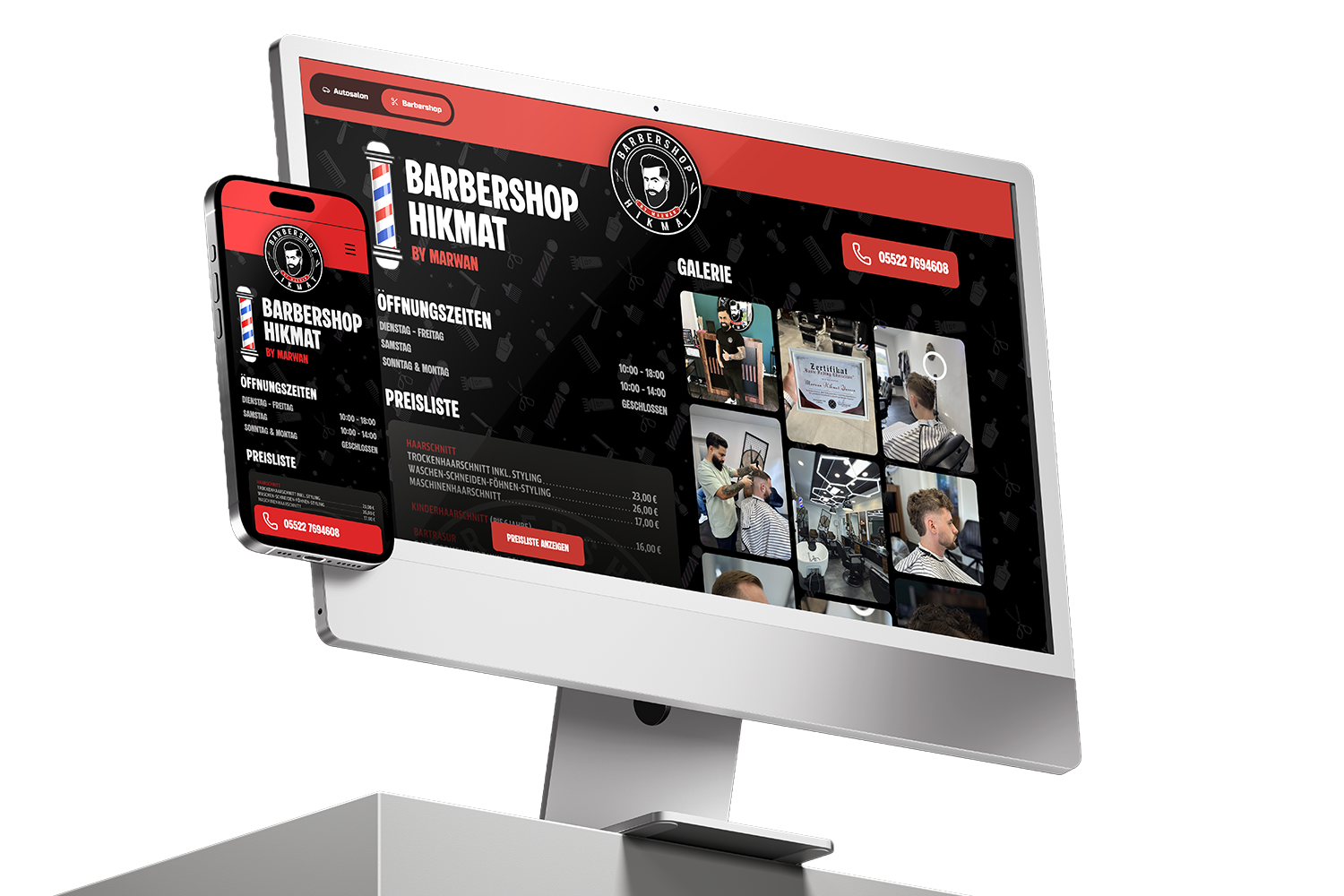 Landing-Page Barbershop Hikmat
